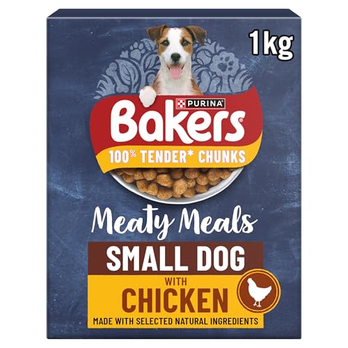 BAKERS Meaty Meals Small Adult Dry Dog Chicken 1kg (Pack of 5)