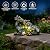 JOYBEE Dragon Solar Garden Statues Outdoor Decoration with Succulent and 6 LED Lights,Dragon Figurine Solar Lights Lawn Décor,Outside Statue Ornament for Patio, Balcony, Yard,Unique Gift for Mom