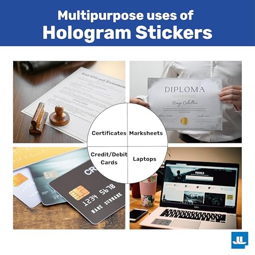 Image of Tamper Evident Void Hologram Sticker Rectangular 50mm X 20mm Silver Color | 10 Sheets of 21 Stickers Each with Void Seal Security Feature Stickers (Pack of 210)