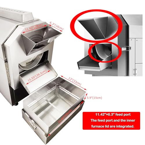 INTSUPERMAI Commercial Bean Roaster 25kg Capacity
