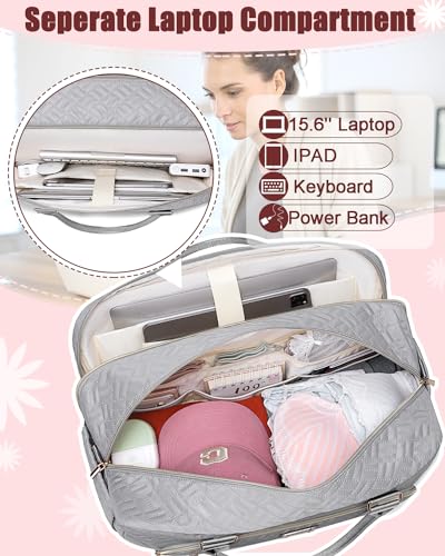 Gym Bag for Women,Travel Duffle Bag for Women,Weekender Overnight Bag with Wet Pocket,Carry On Bag with Toiletry Bag4