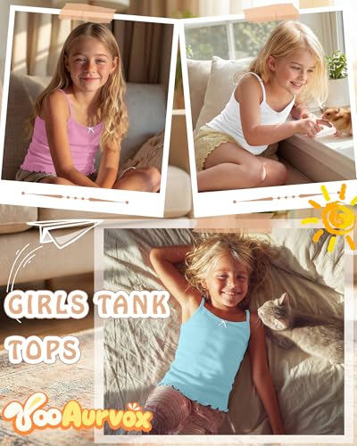 21% Off 5-Pack Girls Tank Camisole for Ages 5-14 - Image 3