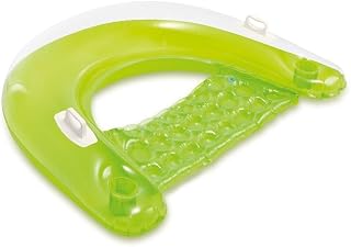 Intex Unisex Sentarse y flotadores de Panel Superior, Verde/Naranja, 152 x 99 cm