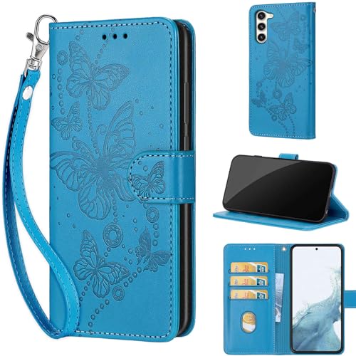 Étui pour Samsung S23 Plus avec fente carte bancaire et dragonne pratique