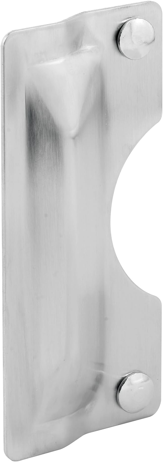 Prime-Line U 9496 Latch Guard Plate Cover โ Protect Against Forced Entry, Easy to Install on Out-Swinging Doors โ Stainless Steel (Single Pack), 3 in. x 7 in.