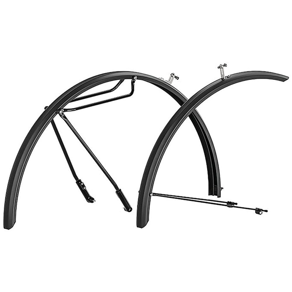 Hebie GmbH & CO.KG Unisex – Adult's Alumee Mudguard Set, Black, 28 (EU)