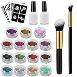 Glitzer-Tattoo-Kleber für alle Altersgruppen, einschließlich Kinder und Erwachsene. Tattoo temporär kann für künstlerische Partys, Kinder DIY-Spiel, Anziehspiel, Rollen spielen. Beste Wahl, um eine großartige Zeit mit Freunden zu verbringen.