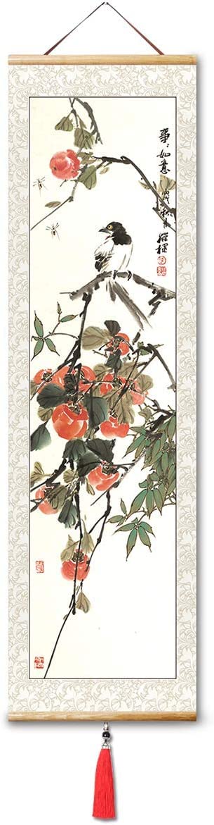 Pittura su rotolo di arte cinese della parete, pittura su rotolo di seta, decorazioni giapponesi su rotolo for la casa, kimono antico bellezza appeso a parete su tela arazzo stampato, ornamenti appesi