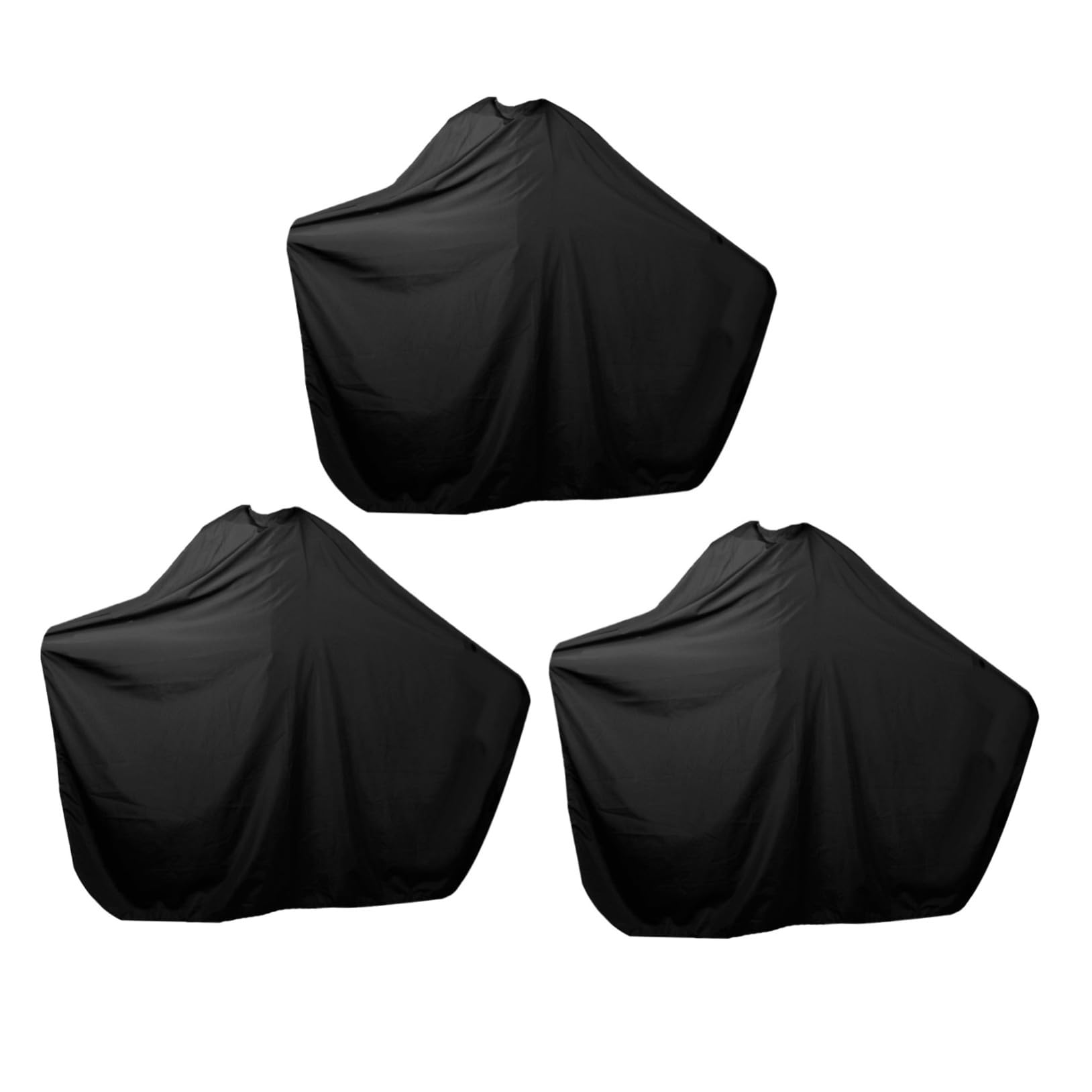 3piezas Peluquería para Corte de Cabello Bata Botón Presión Accesorio de Salón para Hombres y Mujeres Unidades