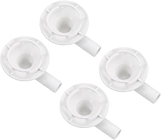 sourcing map 4 conectores de manguera de drenaje de aire acondicionado con anillo de goma para unidades mini divididas y unidad de CA de ventana, 40 mm, color blanco