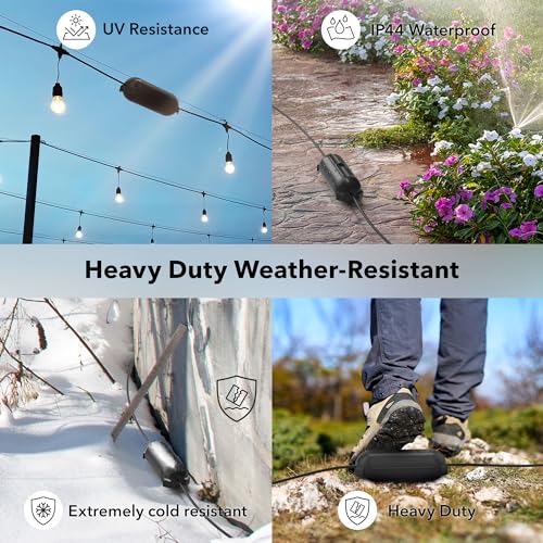 image for [3 Pack] Outdoor Extension Cord Cover Waterproof, BN-LINK Outdoor Plug
