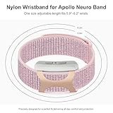 Polyjoy Nylon Loop Sport Replacement Band Compatible with Apollo Neuro/Polar Loop, Soft & Breathable Adjustable Strap for Apollo Neuro Band/Polar Loop Band, Fitness Tracker Wristband for Men Women