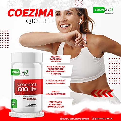 Suplemento Alimentar Em Capsulas Coenzima Q10 100mg por capsula 30 Capsulas