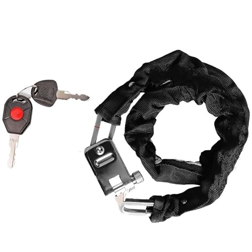 Motorcycle Handlebar Lock Bicycle Chain Lock Portable Anti-Theft Mountain Bike Key Combination Suitable Motorbike Lock Security(85308)
