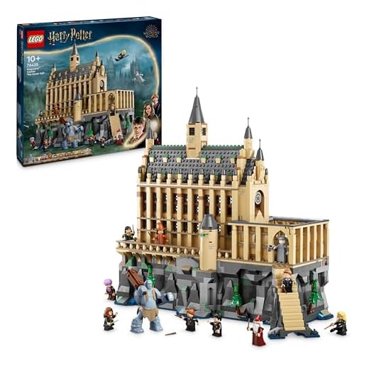Lego Harry Potter Castillo de Hogwarts: Gran Comedor de la Escuela de Magos de Juguete, 11 Minifiguras Incluidas Hermione Granger y Ron Weasley, Regalo para Niños y Niñas de 10 Años o Mas 76435