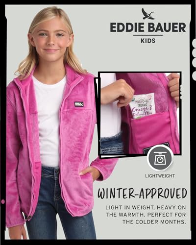 Eddie Bauer Kids' Zip Up - Kids' Full Zip Ultra Soft Sherpa Fleece Jacket for Boys and Girls (5-20)4