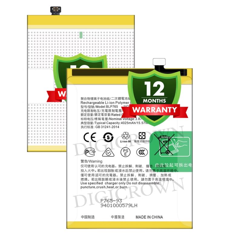 Image of Original BLP765 Battery Compatible for Oppo A91 | F15 (2020) | Reno 3 4G - (4025mAh) - 1 Year Warranty DF7