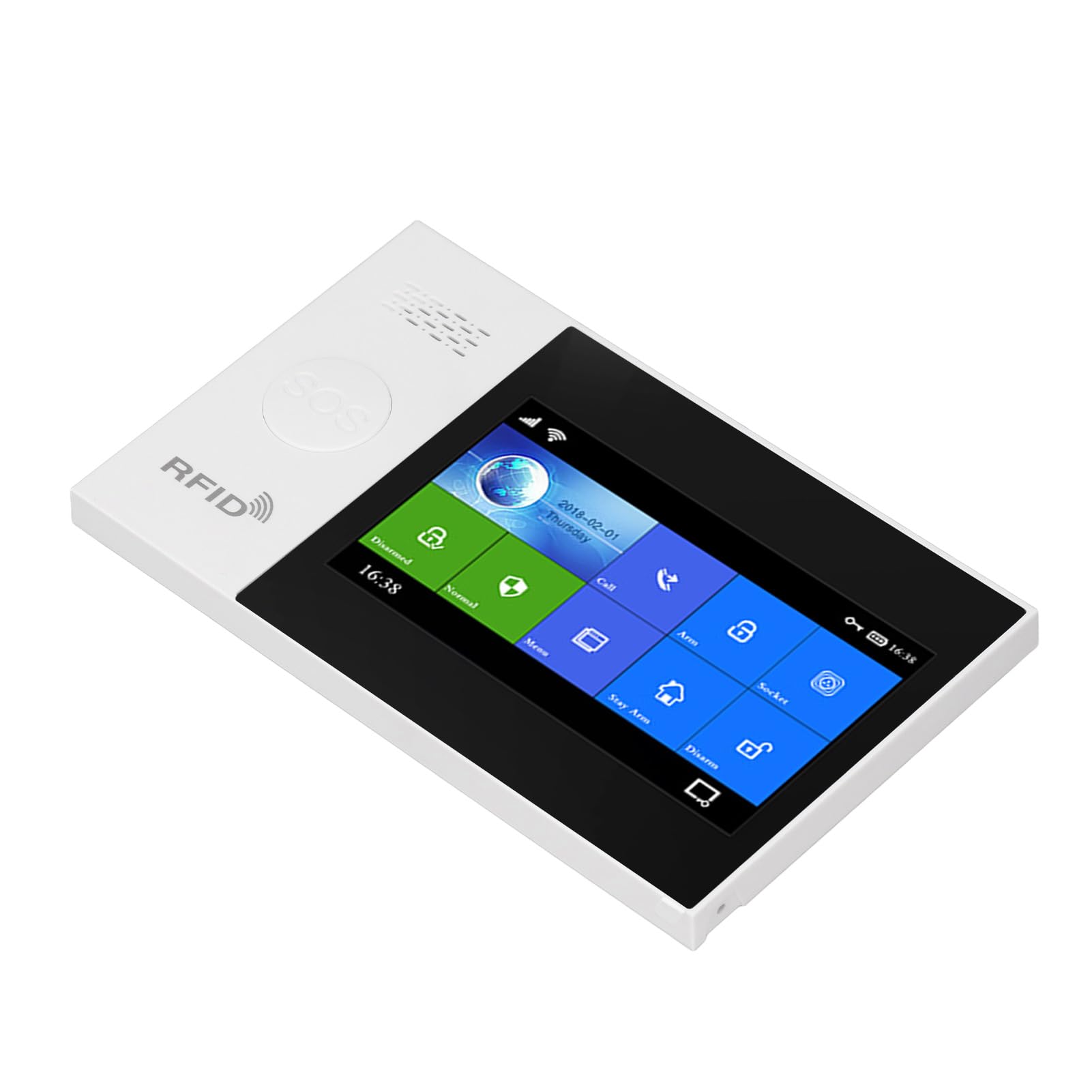 avec interphone 2 Voies et sirène 115 DB – Système d'alarme Domestique WiFi GSM – Kit d'alarme antivol Compatible avec Le matériel Tuya – Prend en Charge 99 Zones de défense et