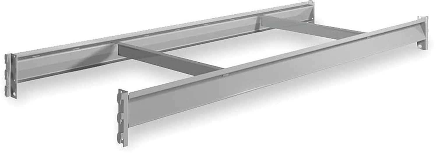 Tennsco BPB-60-24 Welded Steel Bulk Storage Deck Level, 3800 lbs Capacity, 60" Width x 24" Depth, Gray