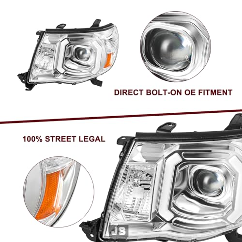 Image of JSBOYAT LED DRL Headlight Assembly for 2005-2011 Toyota Tacoma Pickup