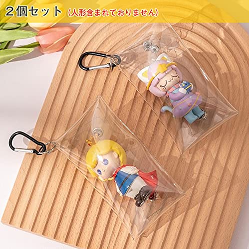 PVCマルチケース カラビナ付き ポーチ おしゃれ かわいい ク
