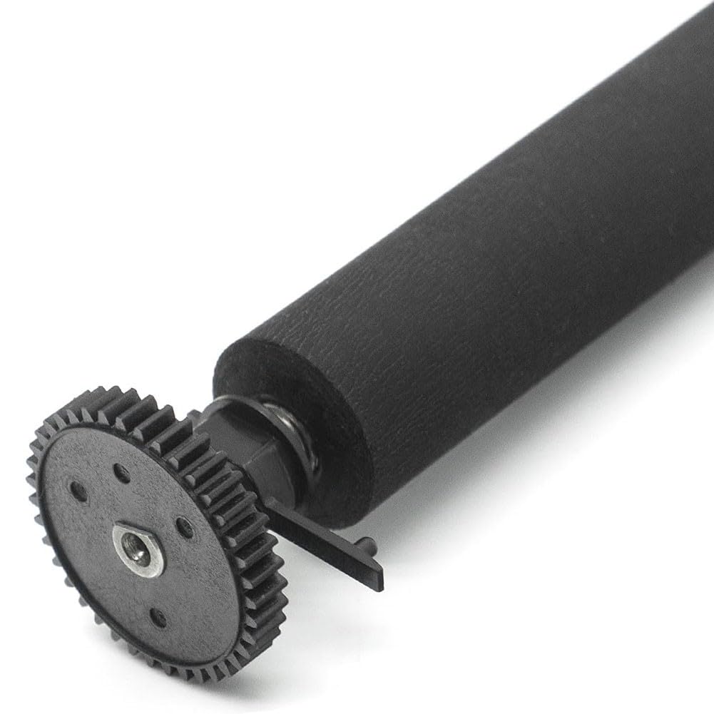 QOXEZY 105910-150 Transfer-Kit Plattenwalze mit Zahnrad für Zebra TLP-2824 und TLP2824 Plus Thermodrucker, Gummi-Druckwalze für zuverlässigen Etikettendruck