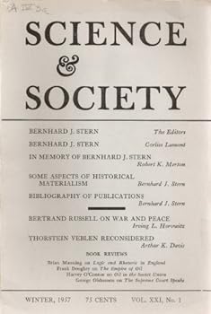 Science & Society, Vol. XXI, No. 1, Winter 1957