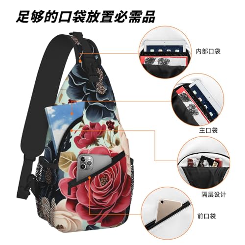 Bolso sling para mujer y hombre mochila de viaje paseo miniatura 6