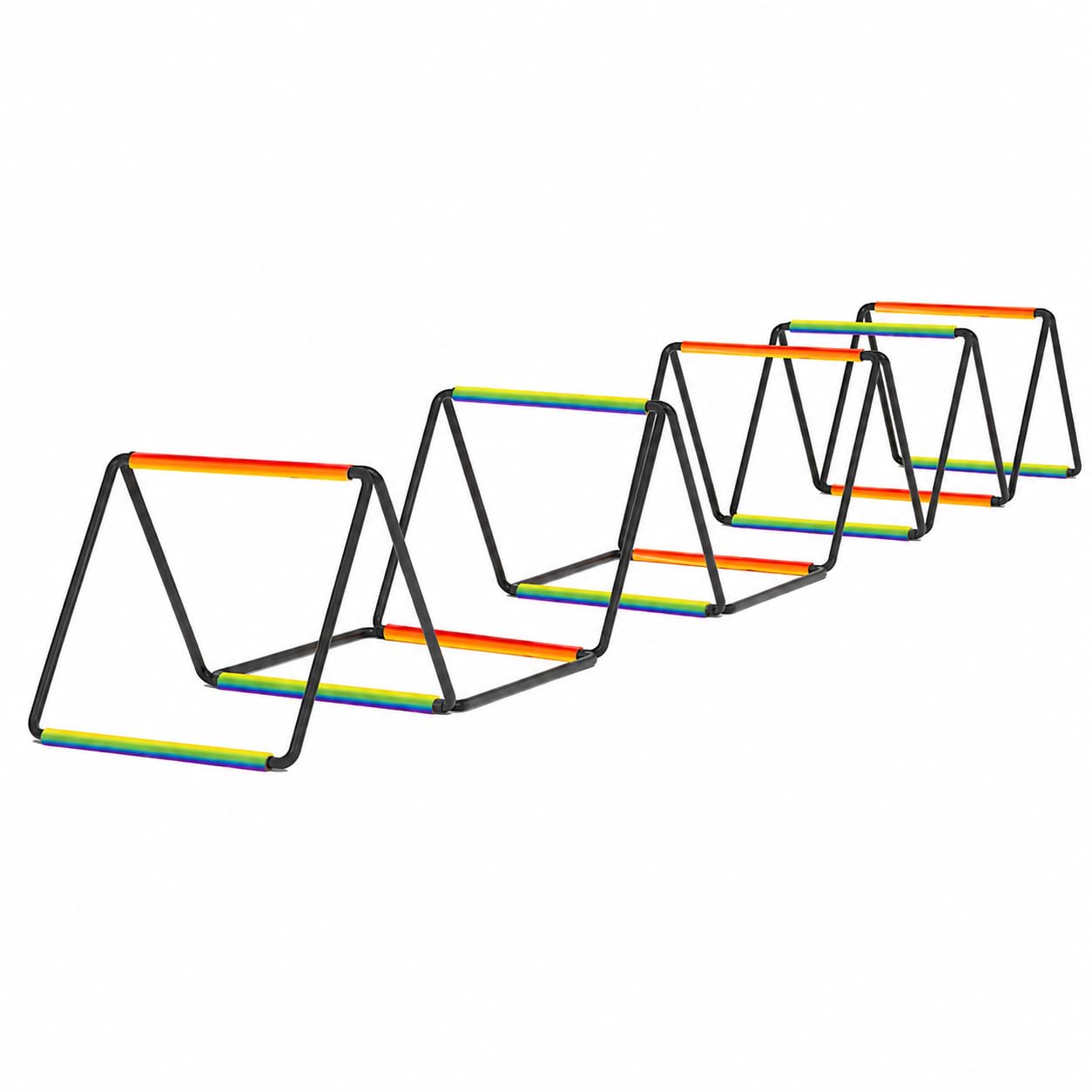 Colorful Agility Ladder for Kids, Multi-Functional Speed Training Equipment, FOL Double Thick Steel Wire + Double Thick Webbing/Colorful Stripes 12 Grids 5.04m/Storage Bag Included-image-35