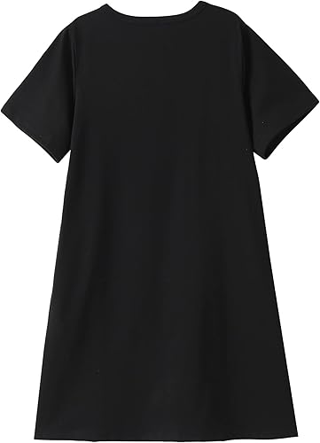 Miniatura 2 de Ropa de dormir de dibujos animados de verano para niñas grandes, lindo panda encantador gato camisón de algodón Sleepshirt vestido