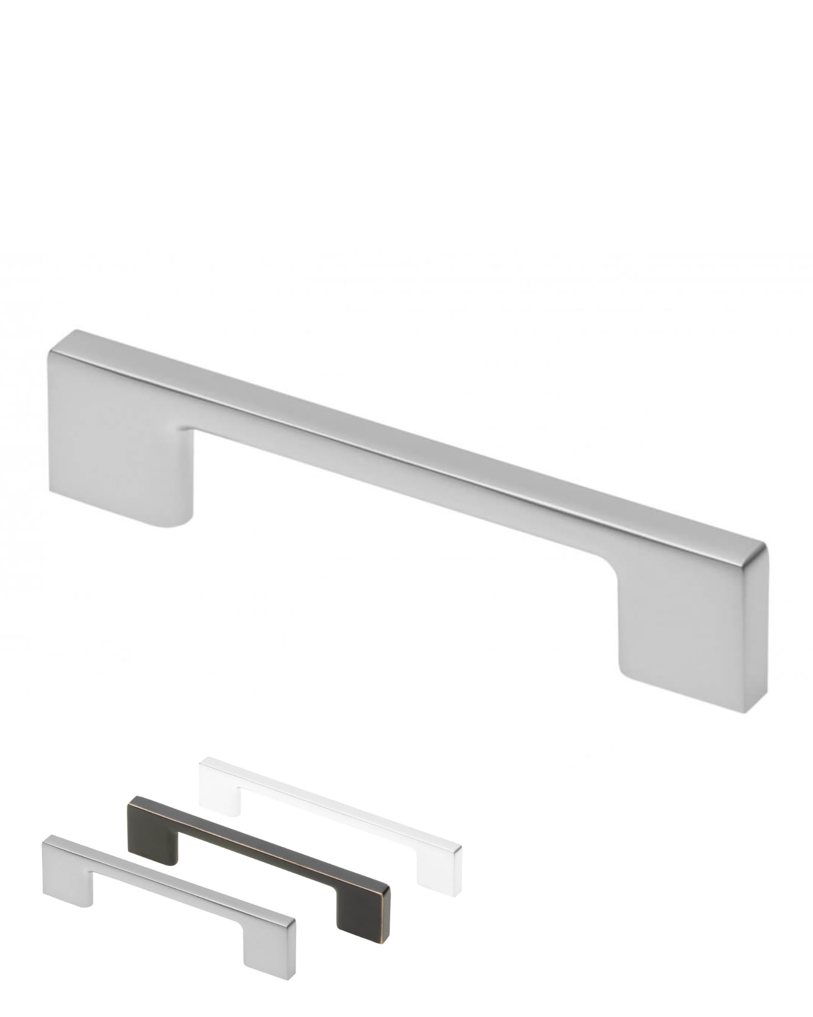 Gedotec Silver Matte Palermo Furniture Handle Full Metal Silver Matt With Ba 320 Mm | Handles For Kitchen Cabinets Including Fixings | Furniture Handles | Door Handles For Cupboards - Cupboard Handles