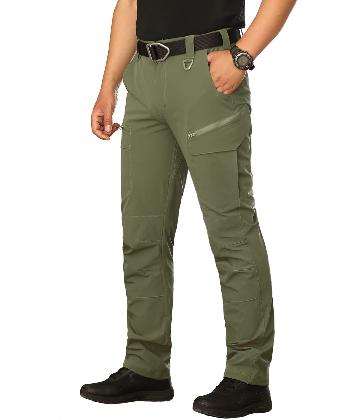NAVEKULL Mens Lightweight Tactical Pants Quick Dry Work