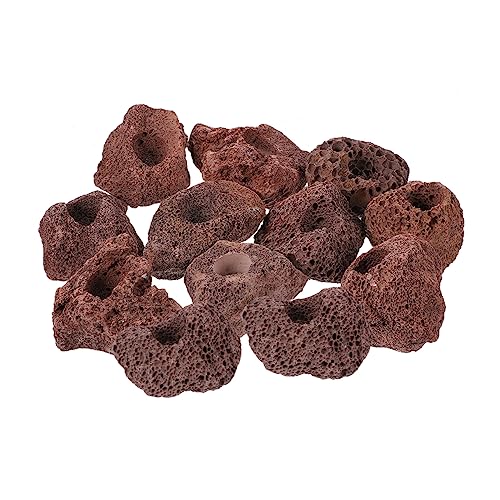 BUGUUYO 12stücke Vulkansteine Für Aquarien Dekoration Fischversteck Und Pflanzenfixierung Große Natursteine Für Unterwasserlandschaften Und Aquariengestaltung