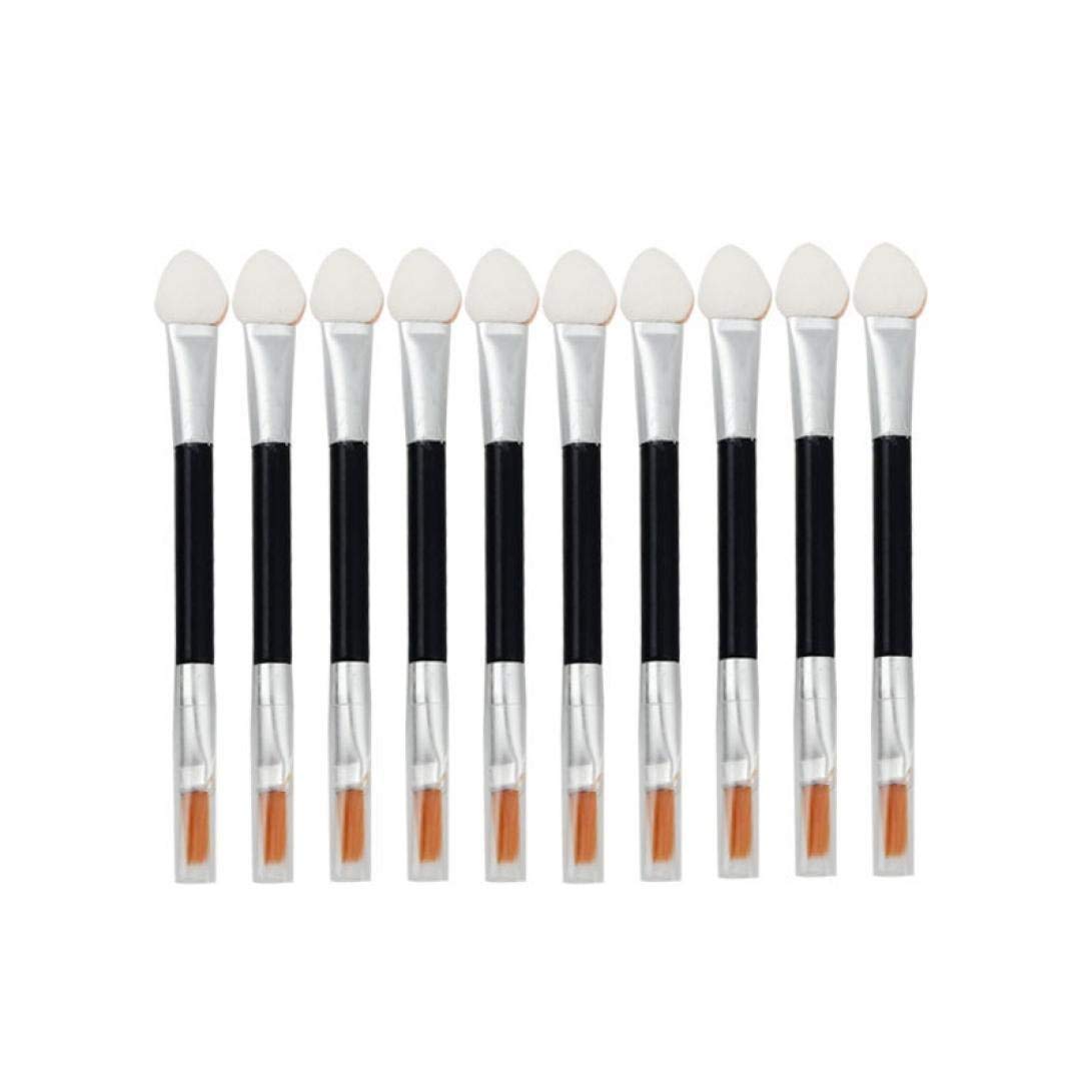 10Pcs Makeup Double-end Eye Shadow Eyeliner Brush Sponge Applicator Tool Foundation Brush Blusher Tools kit Creative and Exquisite Workmanship Professional Processed : Beauty & Personal Care