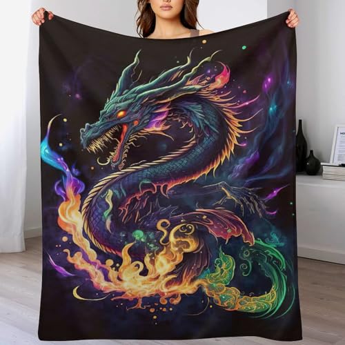 Manta para sofá de dragón textil ideal para salones modernos 2