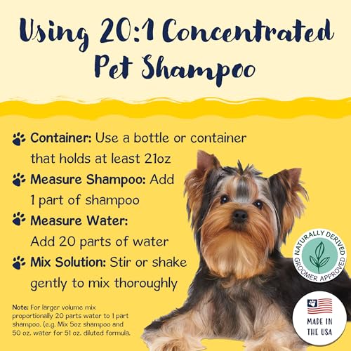 Image of Bobbi Panter 2-in-1 Dog Shampoo & Conditioner for Shedding - Detangling Natural Formula Reduces Shedding & Tangles, Softening, Tear-Free, 10:1 Concentrate, Made in USA, 1 Gallon