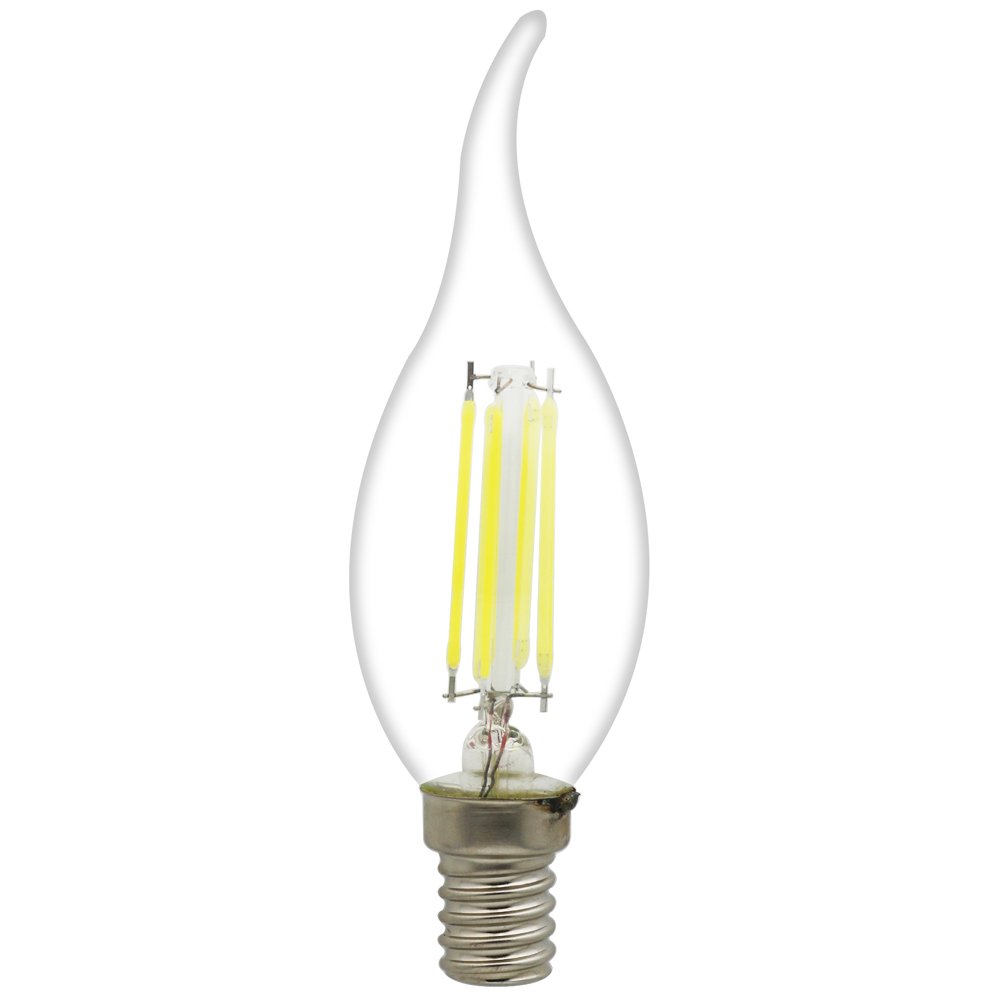 20 Pack E14 Ampoule de Filament LED 4W Ampoule Edison C35 Ampoule Vintage Aspect de Flamme 360LM Super Brillant LED Edison Lampe Filament AC 220V Blanc froid