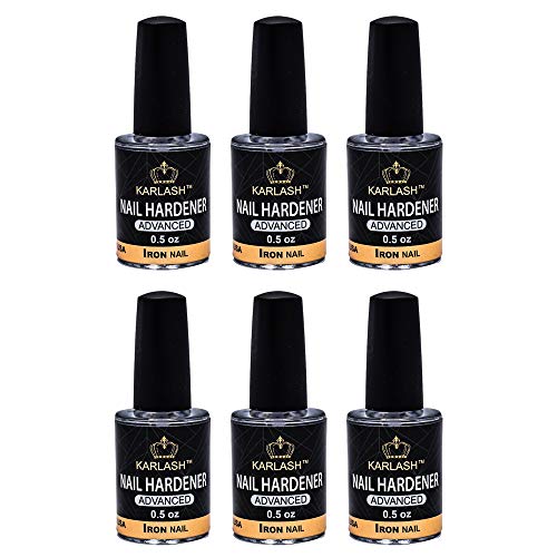 6 PCS Karlash Nail Hardener Advanced Formula Iron Nail Strong and Growth 0.5 oz