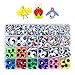 1680pcs Googly Wiggle Eyes Self Adhesive, for Craft Sticker Eyes Multi Colors and Sizes for DIY by ZZYI