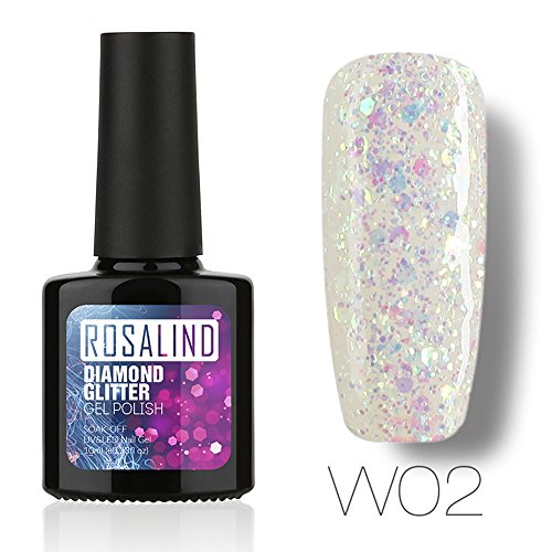 JYS Glitter UV Gel Nail Polish,Nail Art Gel Polish,Starry Glitter Gel,Chameleon Gel,Diamonds Gel Nail Polish Nail Art Gel Polish UV LED Gel Polish