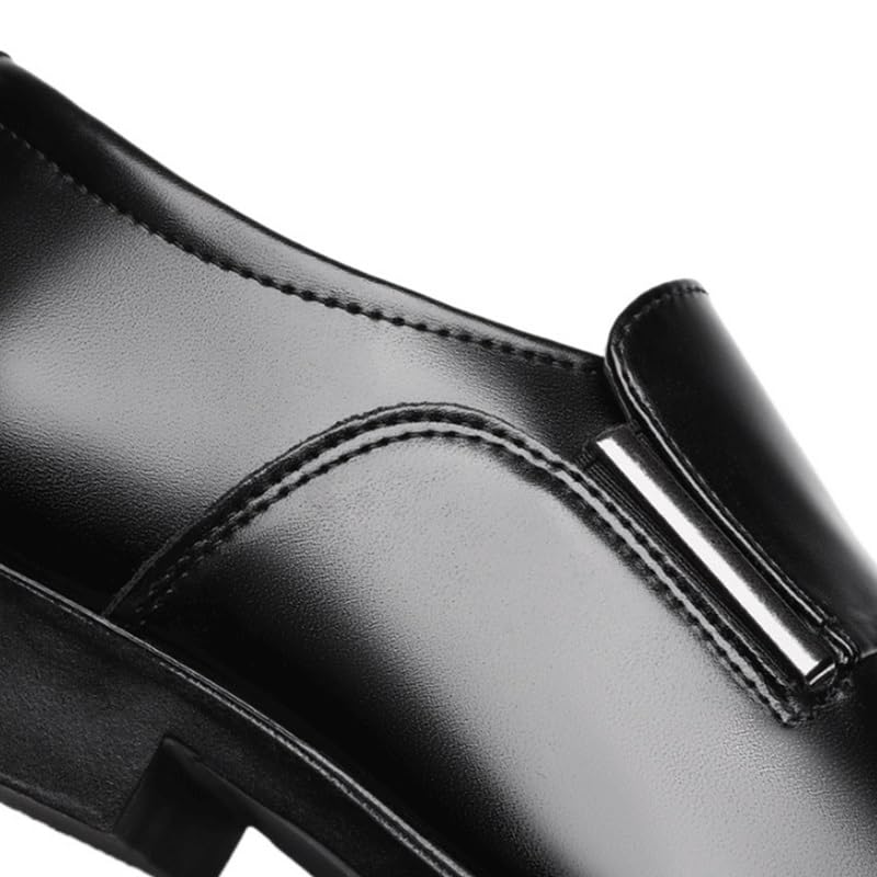 Men's Business Formal Leather Shoes British Pointed Toe Slip-on Shoes Comfortable Non-Slip Rubber Sole Fashion Breathable Versatile Shoes for Men4