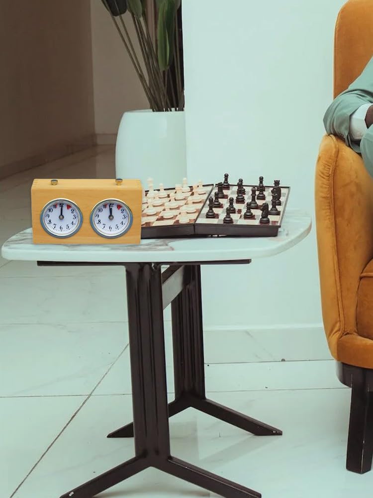 Horloge d'échecs, horloge d'échecs mécanique, horloge d'échecs professionnelle, minuterie de compétition analogique, outil de synchronisation pour divers jeux d'échecs