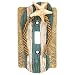Beach Sandal Flip Flop Starfish Tan Blue White Switch Plate Cover