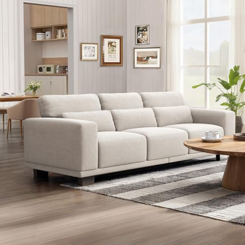 Marsail 89-Inch Linen Sofa for Compact Living