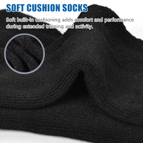 6 Pairs Mens Womans Mixed Ankle Socks Athletic running, cycling, and walking Cushioned Sole Socks With Tab US 6-93