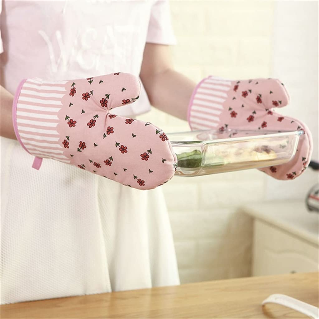MRKU Gants de Cuisine, maniques, Gants de Four, résistants à la Chaleur, Paire d'ustensiles de Cuisine isolés