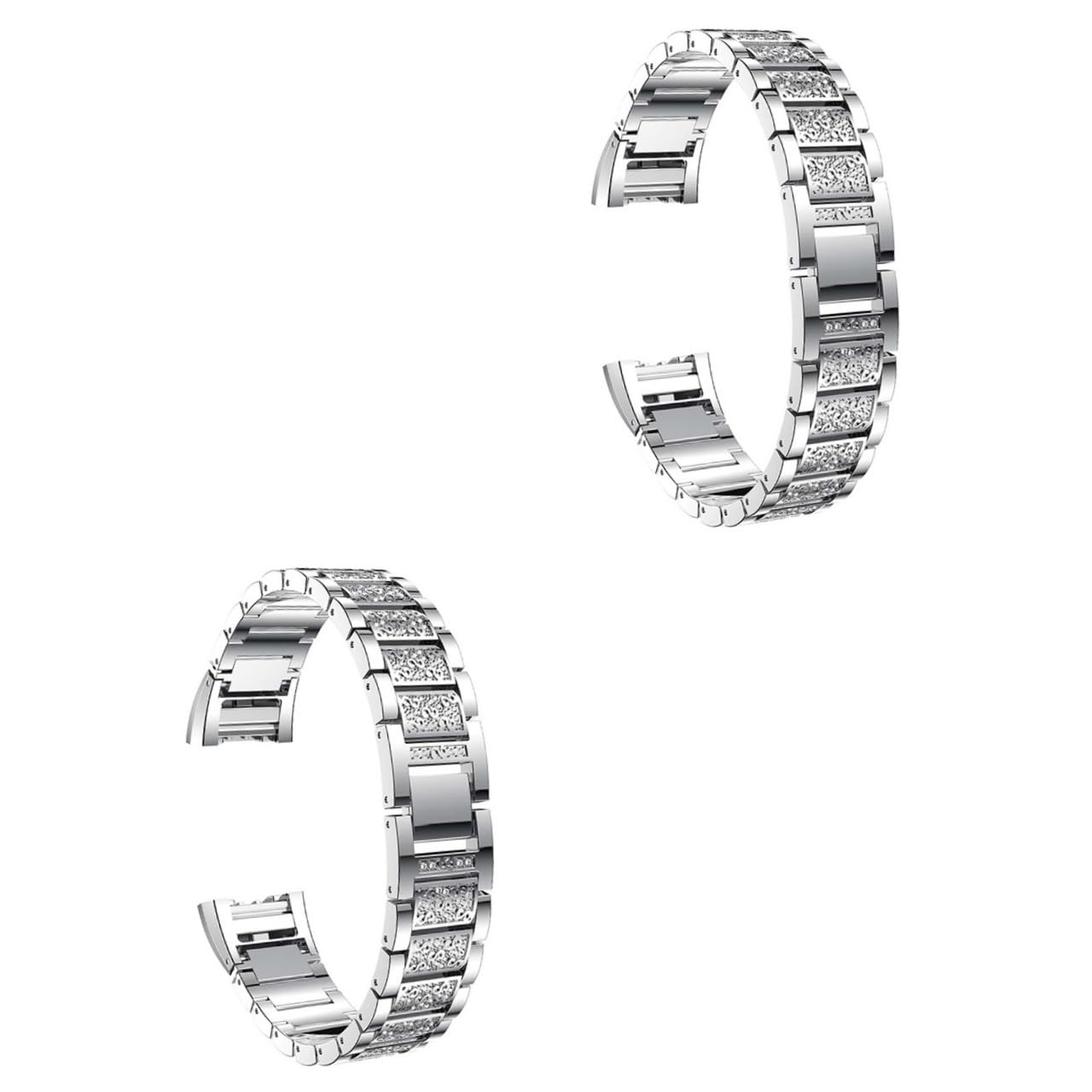 Gadpiparty Cinturino Per Orologio In Acciaio Inossidabile Cinturino In Cristallo Cinturino Per Orologio Con Strass Cinturino Regolabile