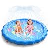 QPAU Splash Pads for Toddlers 1-3, Durable 67 Baby Splash Pad, Outdoor Sprinkler for Kids Toddler Toys, Summer Water Play Mat for Girl Boy Birthday Gift 2 Year Old