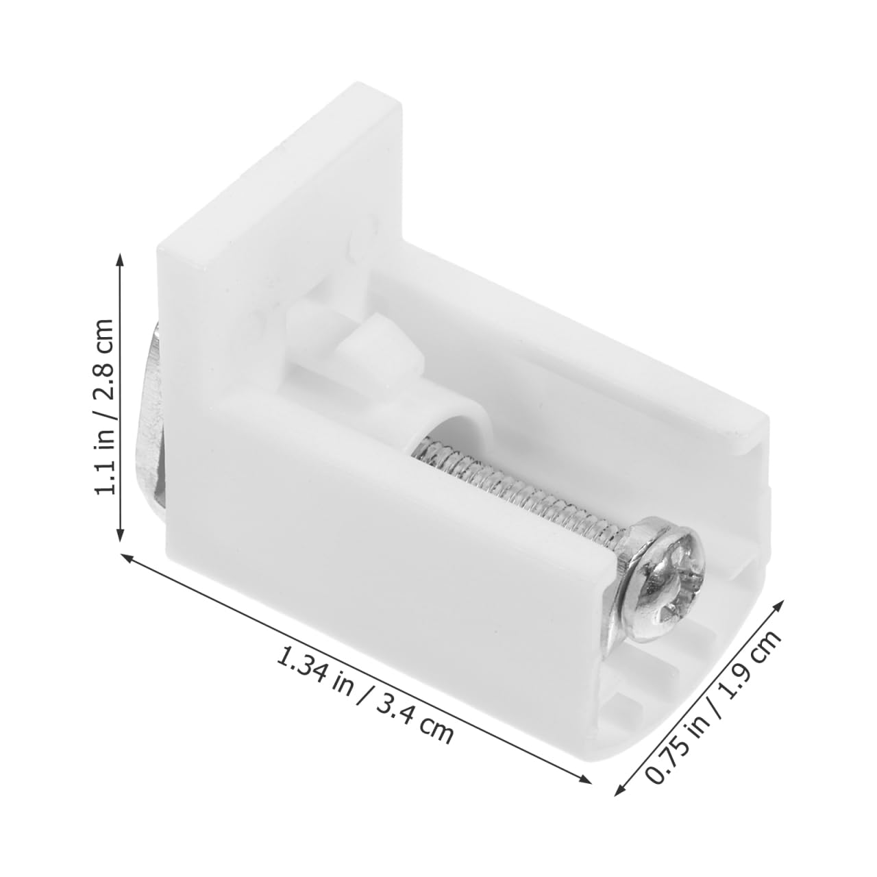 Garneck 4pcs Magnetic Blind Brackets Replacement Kit: Pleated Blinds Mini Mounting Holder Window Shades Headrail Bracket, Easy to Install (White)