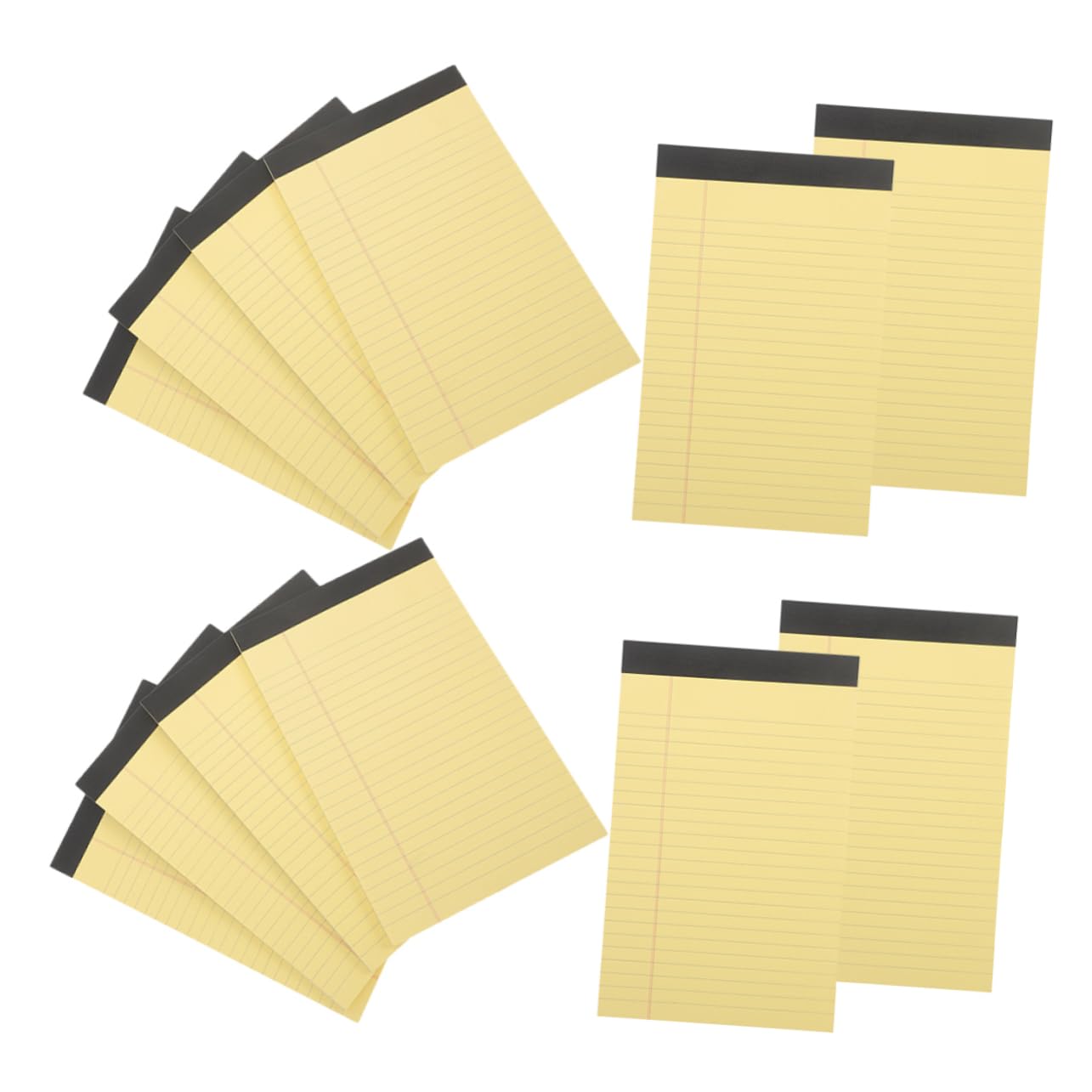 LALAFINA 50fogli Foglietti per Appunti Gialli Blocchetto Appunti Righe Blocchi per Scrivere Strappabili Carta Legale Portatile Forniture per Ufficio Utili per Studenti e Lavoro